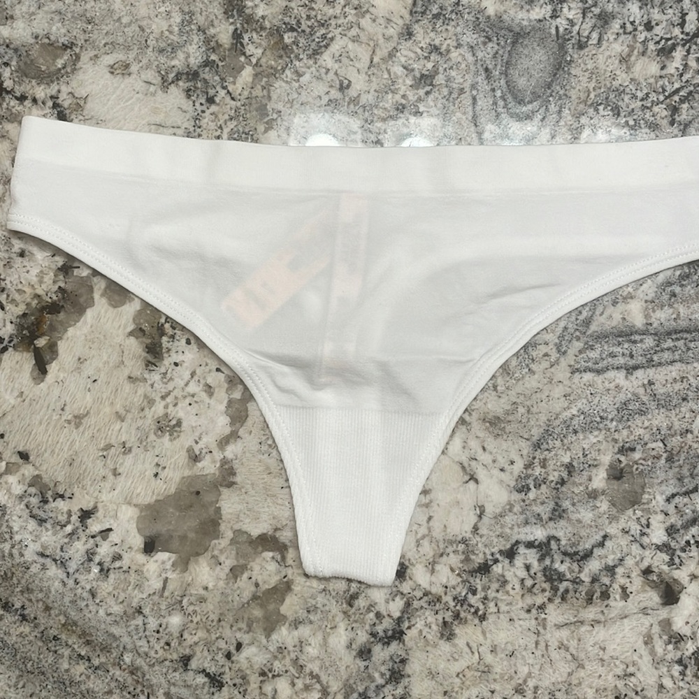 Victoria’s Secret white thong in a small